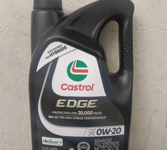 Aceite sintético 0w20 Castrol.