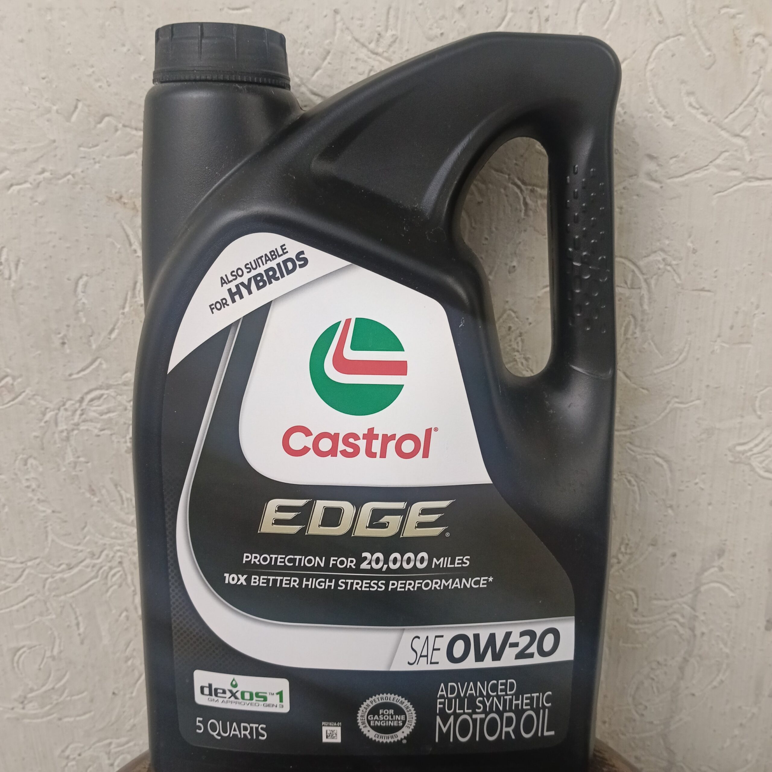 Aceite sintético 0w20 Castrol.