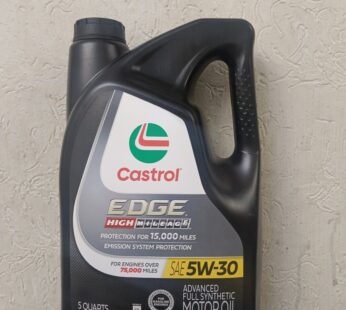 Aceite sintético 5w30 Castrol alto kilometraje.