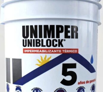 Impermeabilizante térmico Unimper de Uniblock.